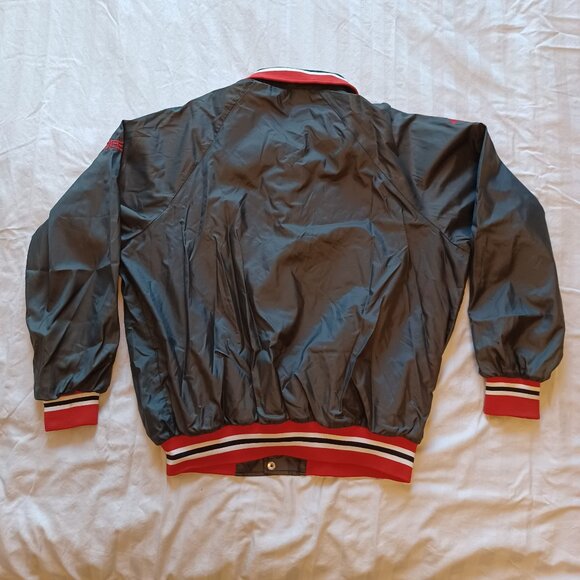 Vintage 1980s Merit Sportswear Jeddore Dolphins Swim Team Light Bomber Jacket - Picture 2 of 16